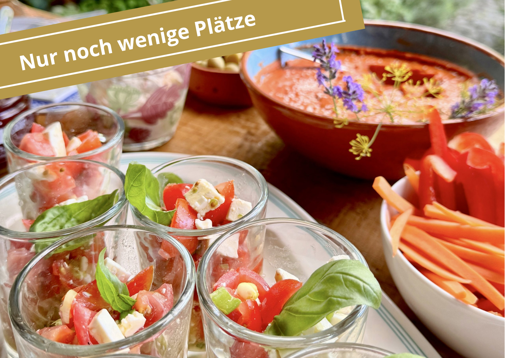 Frühstück unterm Walmussbaum wenige Plätze