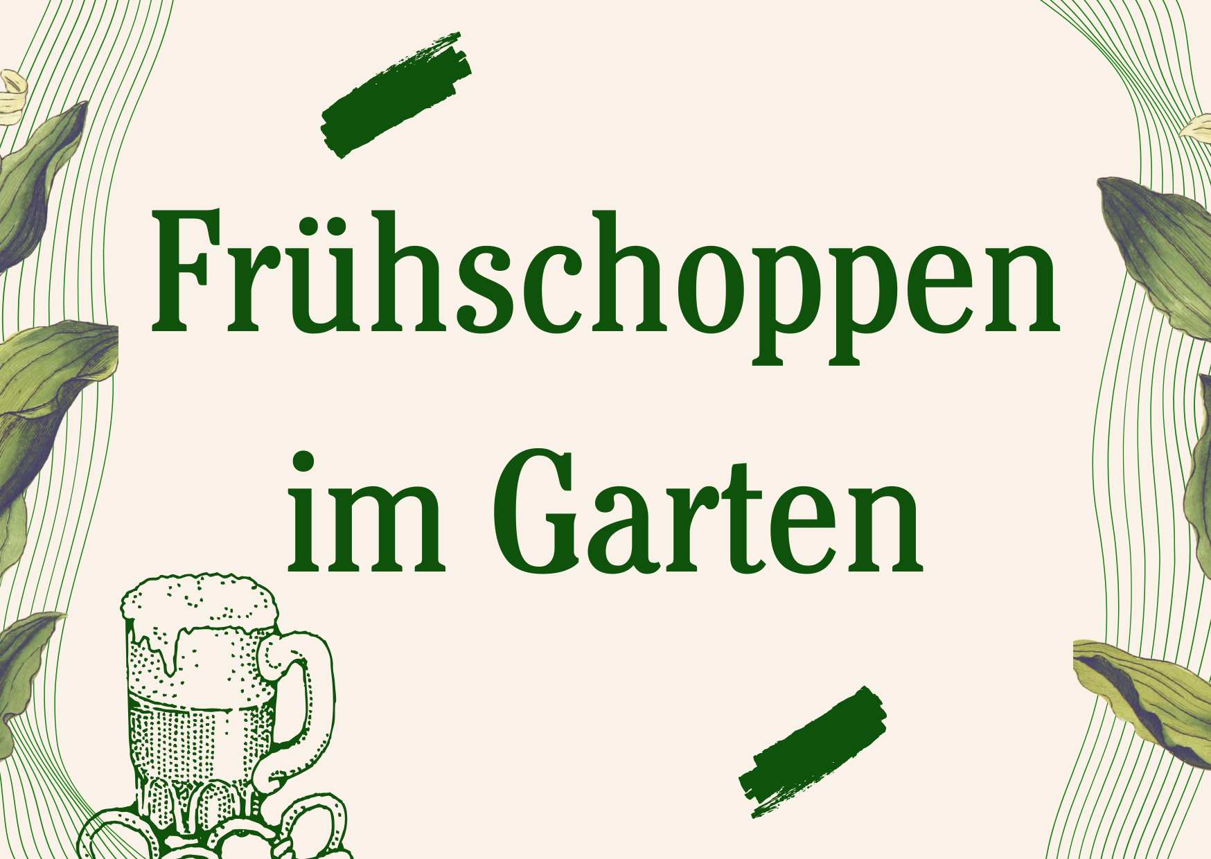 Frühschoppen im Garten